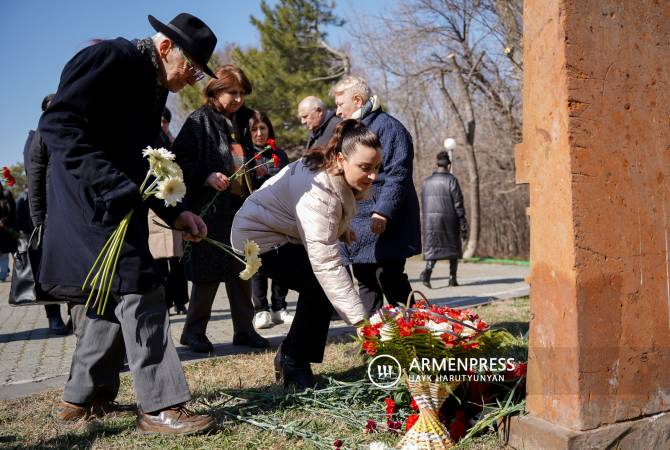 Ծիծեռնակաբերդի բարձունքում նշվեց Ադրբեջանական ԽՍՀ-ում հայկական ջարդերի զոհերի հիշատակին նվիրված տարելիցը
