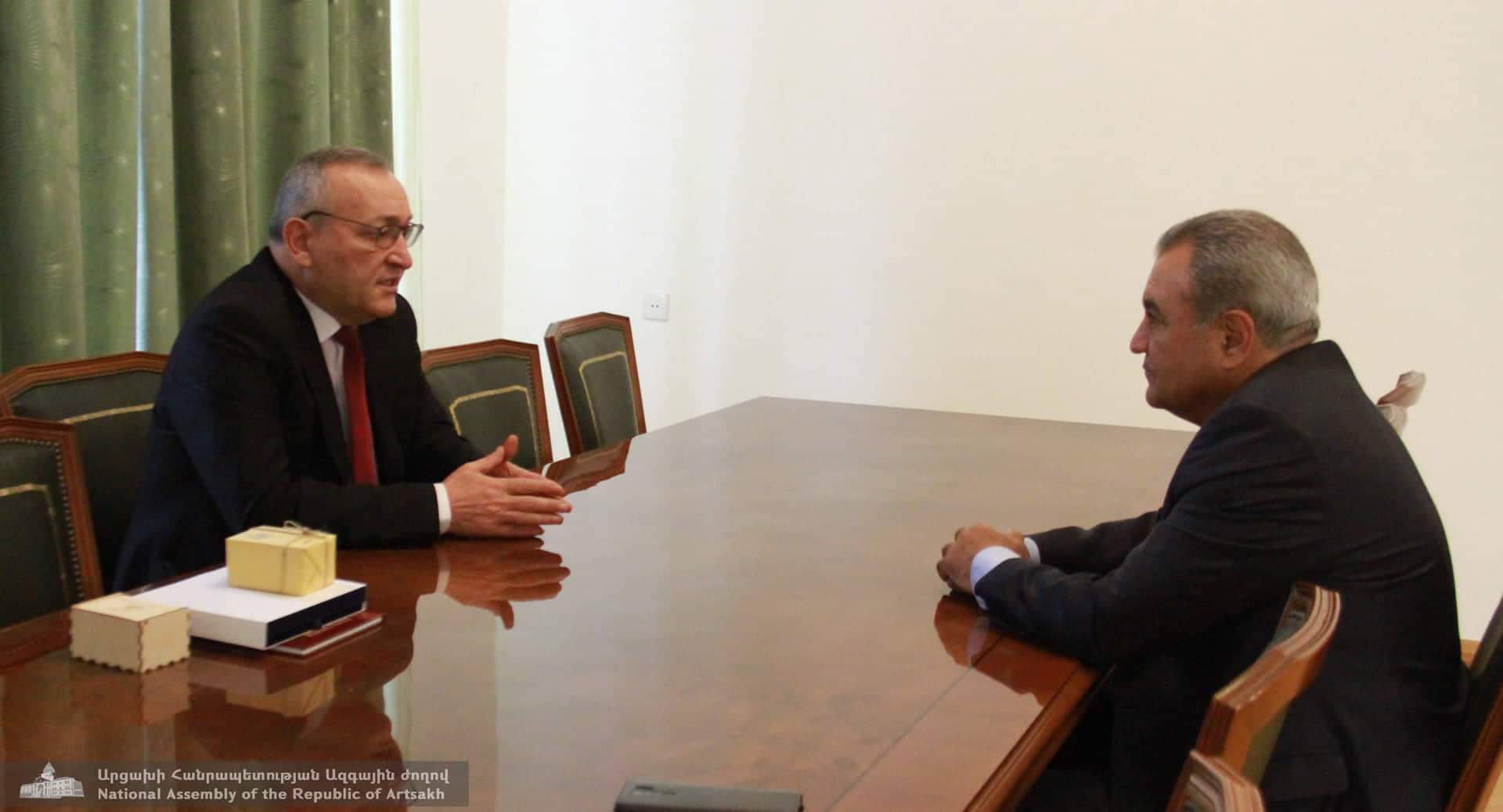 Արցախի ԱԺ նախագահը ընդունել է ՀՀ Ազգային ժողովի անկախ պատգամավոր Իշխան Զաքարյանին