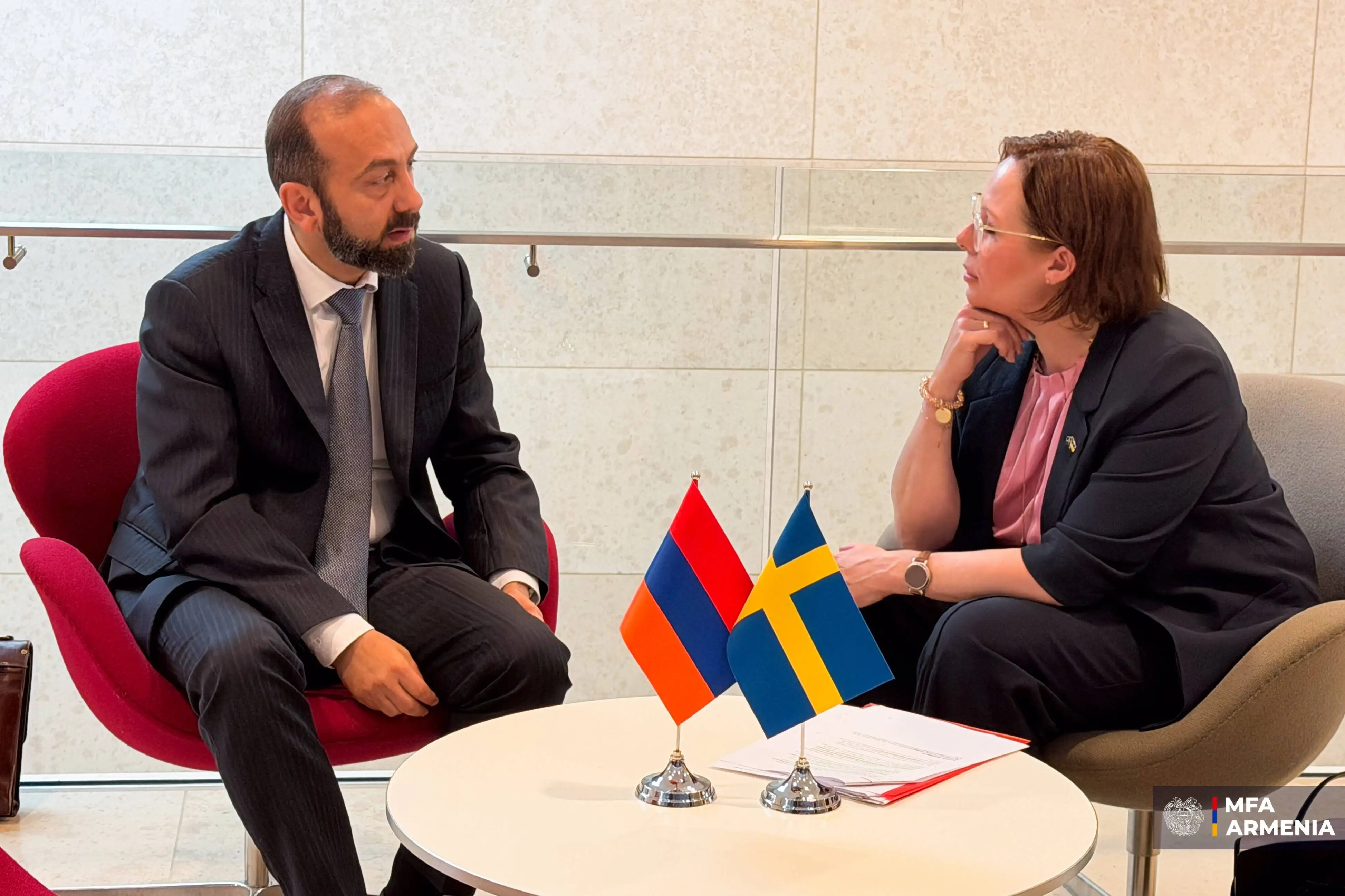 Միրզոյանն ու Շվեդիայի ԱԳ նախարարը քննարկել են ՀՀ-ԵՄ համագործակցությունը