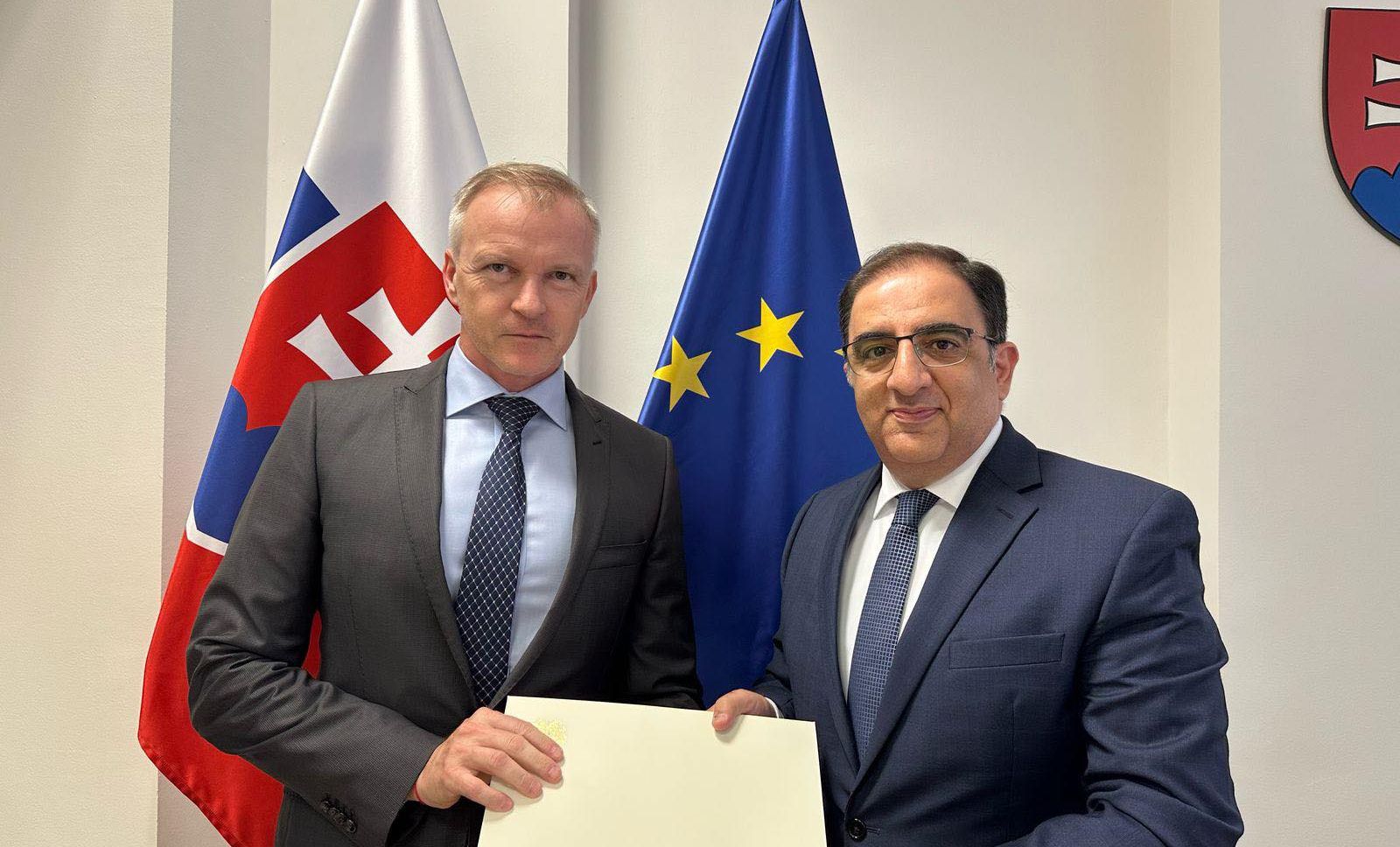 ՀՀ դեսպանն իր հավատարմագրերի պատճենը հանձնել է Սլովակիայի ԱԵԳՆ դիվանագիտական արարողակարգի ծառայության ղեկավարին