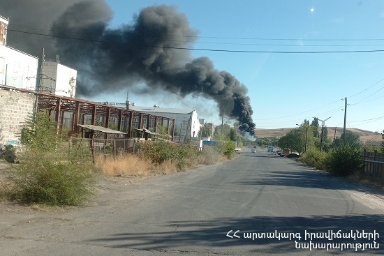 Մայակովսկի գյուղում այրվել է մոտ 1000 քմ խոտածածկույթ
