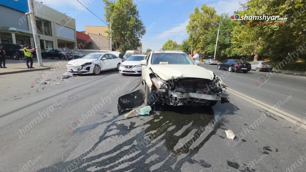 Քըրքորյան՝ նախկին Լենինգրադյան փողոցում, բшխվել են «Infinity»-ն ու «Hongqi»-ն․ կա վիրավnր