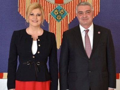 Դեսպան Աշոտ Հովակիմյանն իր հավատարմագրերն է հանձնել Խորվաթիայի նախագահին