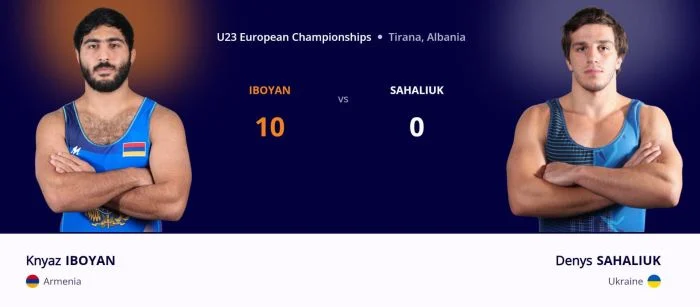 Մ-23 ԵԱ․ Կնյազ Իբոյանը 10:0 հաղթանակով դուրս եկավ եզրափակիչ