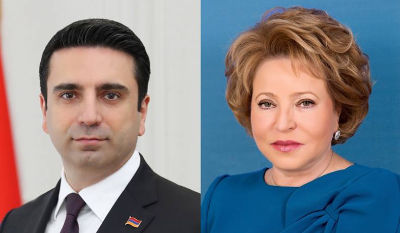 Վալենտինա Մատվիենկոն շնորհավորել է Ալեն Սիմոնյանին ԱԺ նախագահ ընտրվելու կապակցությամբ