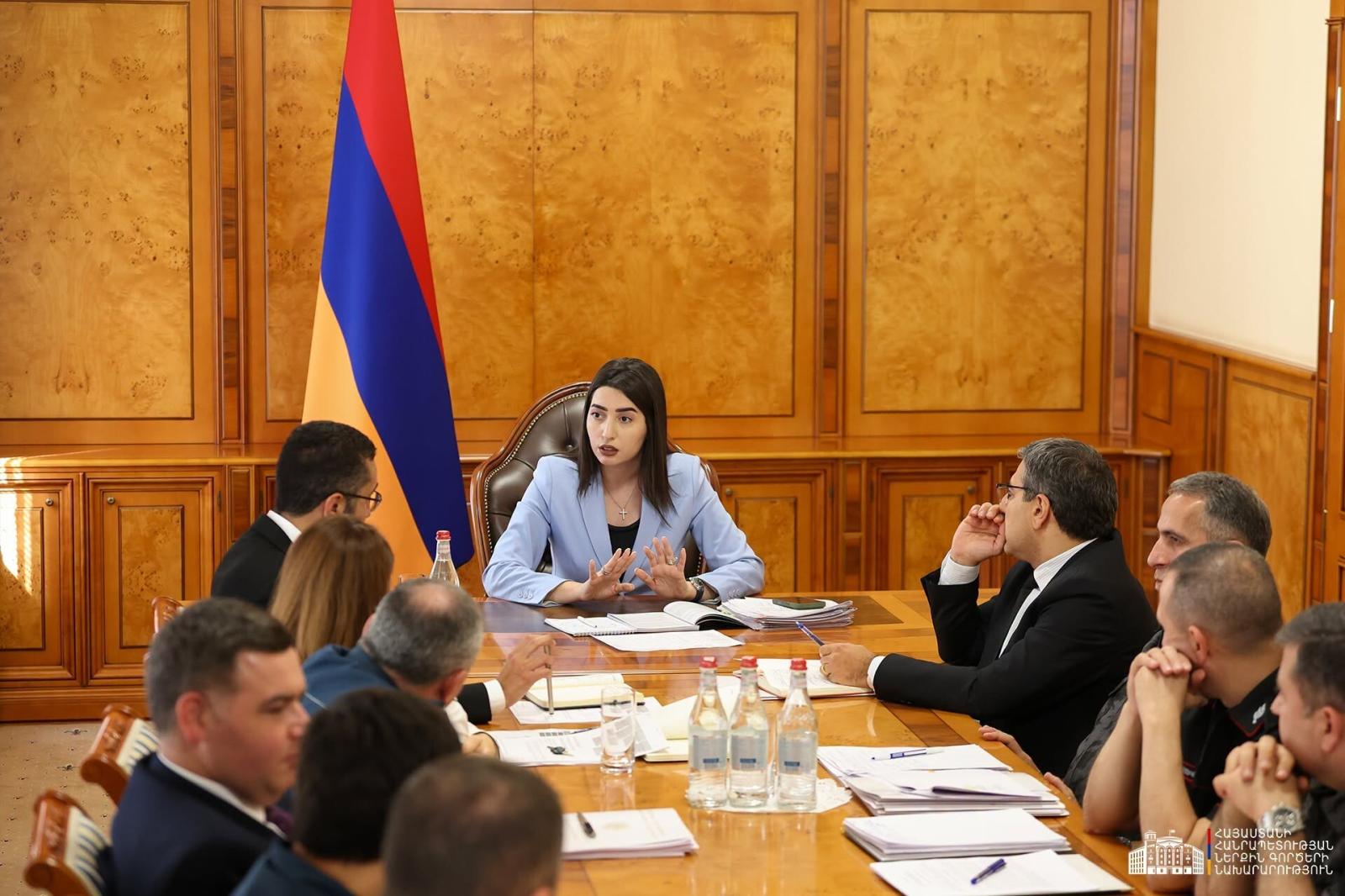 Նախարարի գլխավորությամբ քննարկվել է Կառավարության ծրագրի՝ ՆԳՆ և ենթակա ծառայություններին վերաբերող դրույթների կատարման ընթացքը