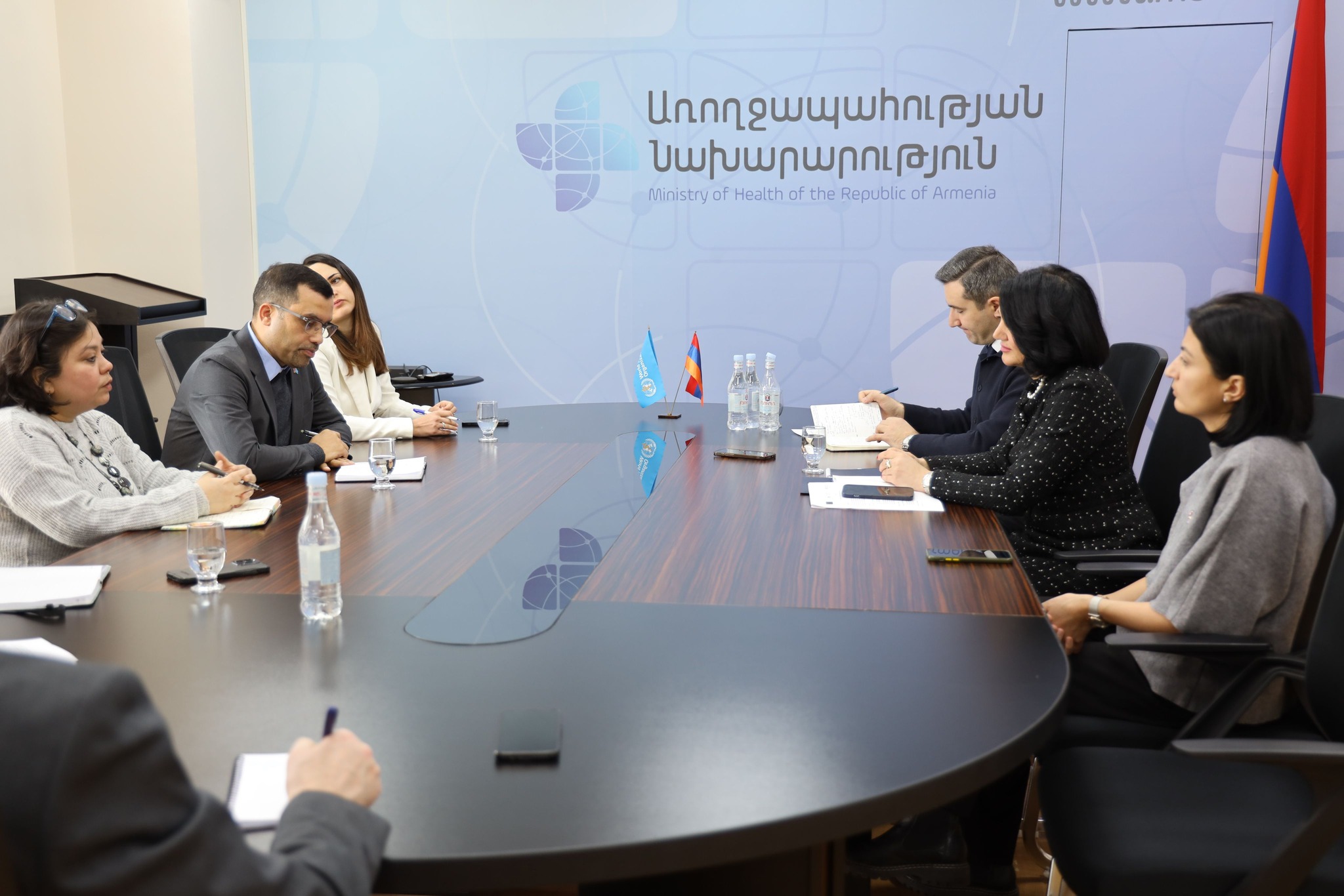 Առողջապահության նախարարի առաջին տեղակալն ընդունել է ՀՀ-ում ԱՀԿ ներկայացուցչի գլխավորած պատվիրակությանը