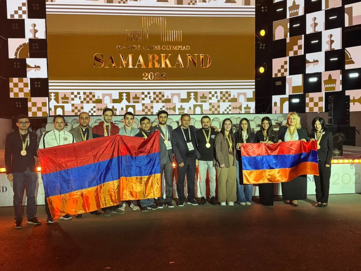 Հայաստանի շախմատի հավաքականները՝ օլիմպիադայի բրոնզե մեդալակիրներ