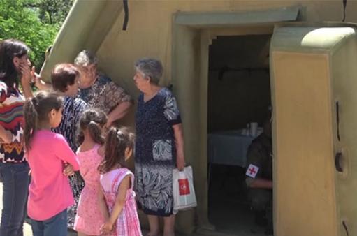 Ռուս խաղաղապահները փոխանցել են բժշկական սարքավորումներ Արցախի մանկական հիվանդանոցի համար