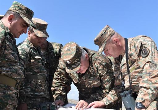 2-րդ զորամիավորման պահպանության գոտու ուղղություններից մեկում անցկացվել է տեղազննում