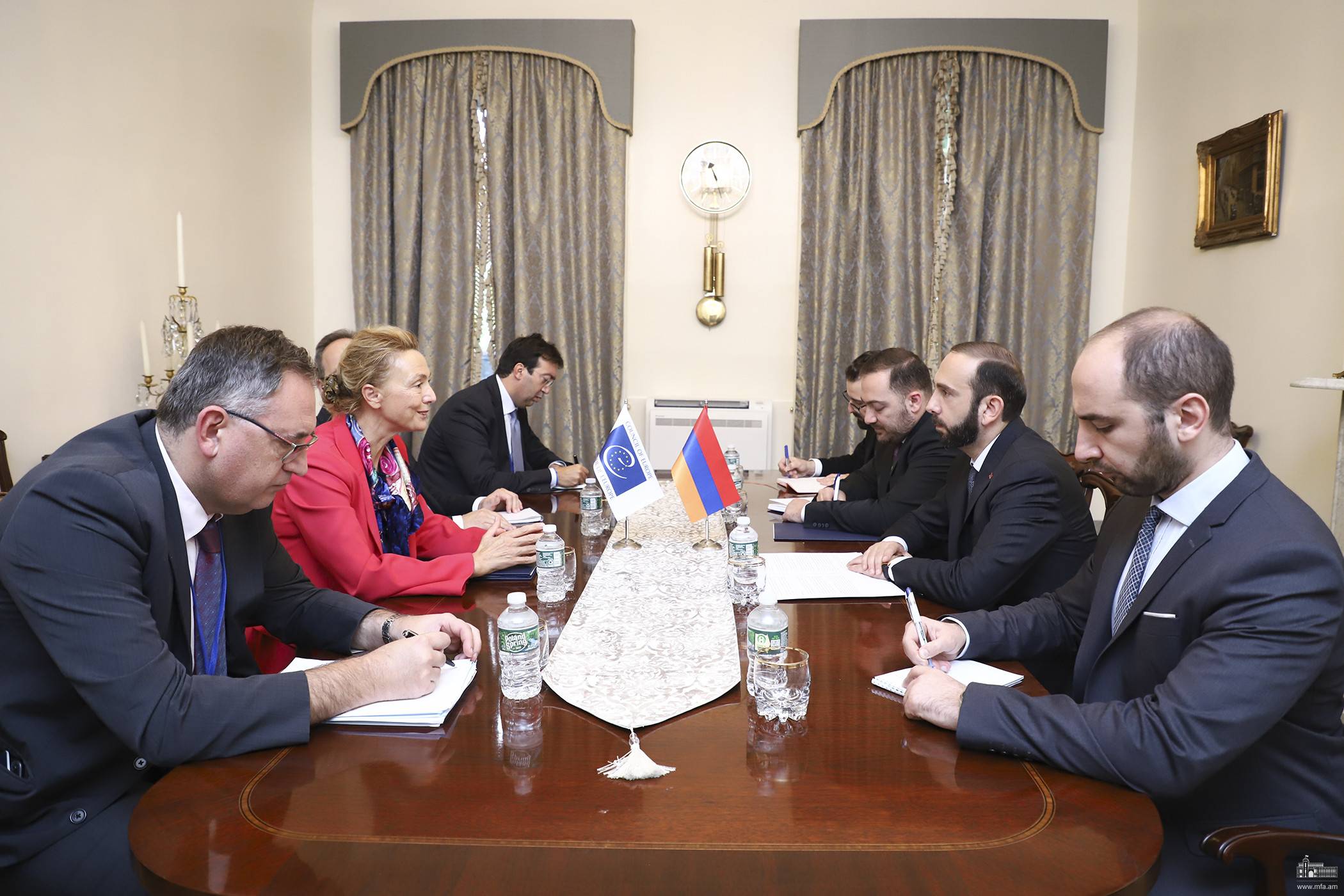 ԵԽ գլխավոր քարտուղարի հետ հանդիպմանը Միրզոյանը հույս է հայտնել, որ Արցախի բնակչության իրավունքների պաշտպանության հարցում ԵԽ-ն հաստատակամ կլինի