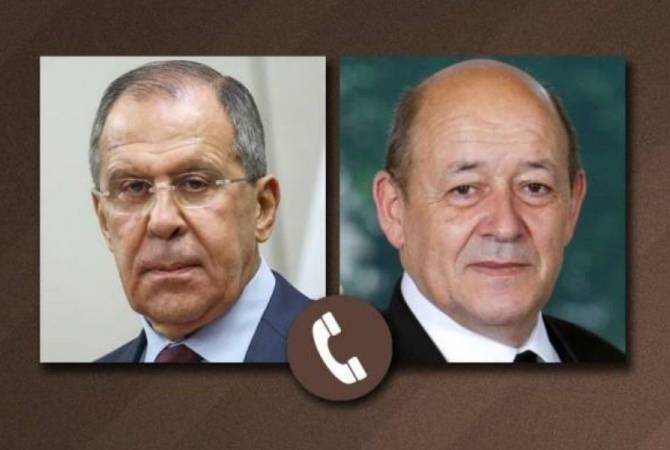 Ֆրանսիայի և Ռուսաստանի ԱԳ նախարարները քննարկել են Ուկրաինայի շուրջ իրադրությունը