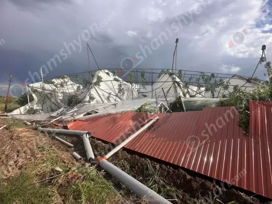 Արտակարգ իրավիճակ Արմավիրի մարզում․ ուժեղ քամին մեծ վնասներ է հասցրել  Տանձուտ գյուղում․ միայն մեկ ընտանիք մոտ 50 մլն դրամի վնաս է կրել