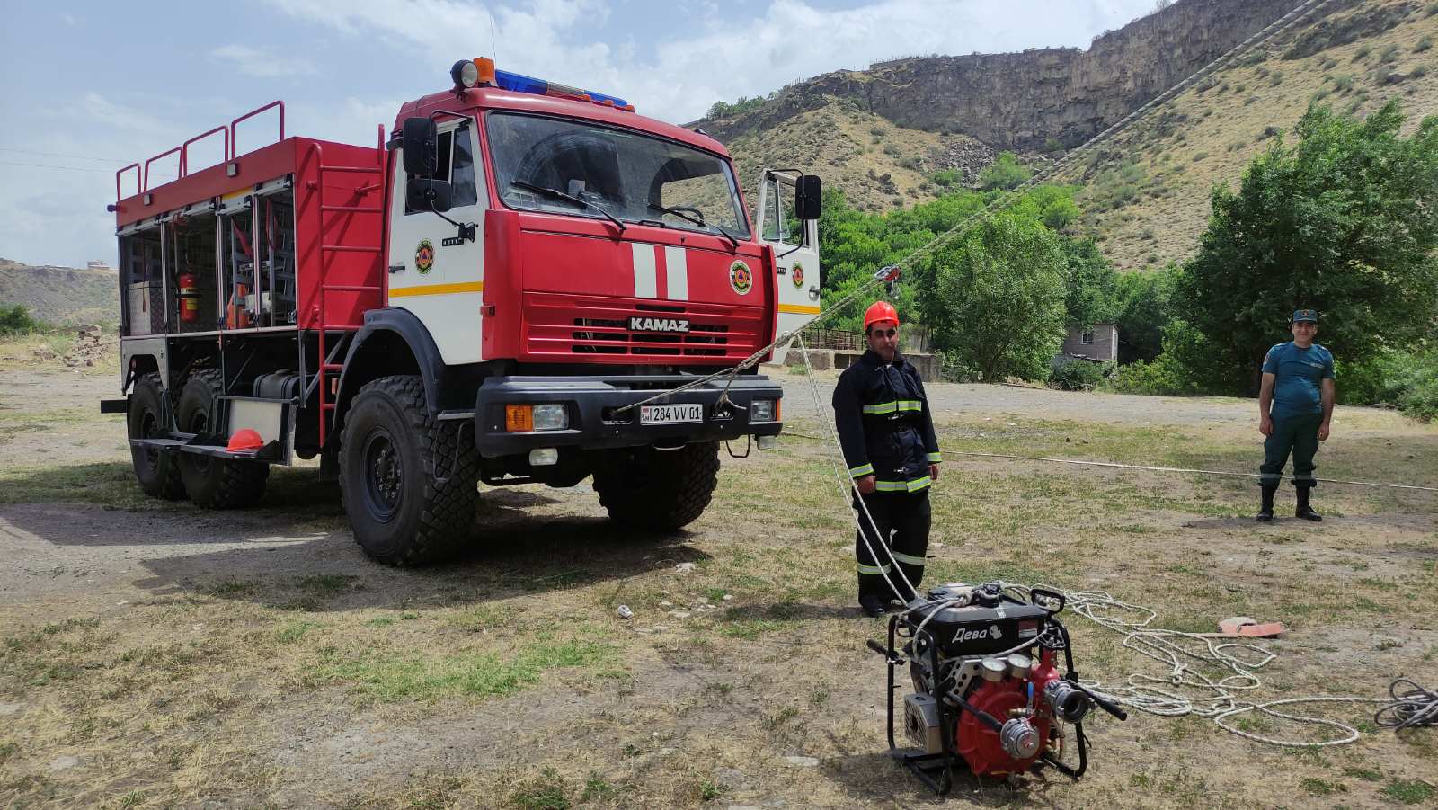 Անցկացվում է «Քաղաքային բնակավայրերի պայմաններում խոշոր հրդեհների մարման նորարարական մեթոդները» թեմայով վերապատրաստման դասընթաց