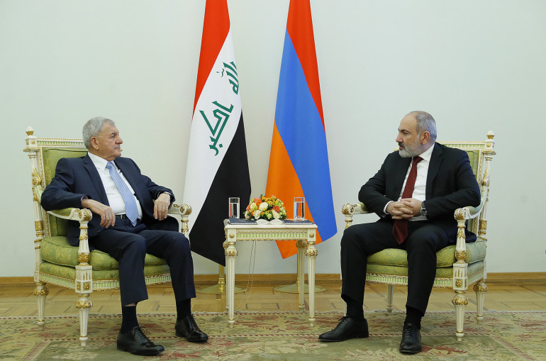 Վարչապետը Իրաքի նախագահի հետ քննարկել է Հայաստան-Ադրբեջան հարաբերությունների կարգավորման գործընթացին վերաբերող հարցեր