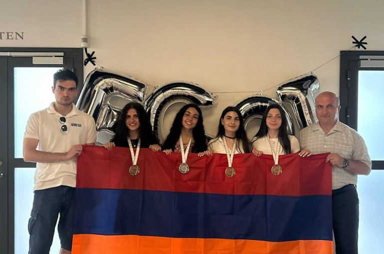 Ինֆորմատիկայի Եվրոպայի աղջիկների 3-րդ օլիմպիադայից ՀՀ բոլոր մասնակիցները վերադարձել են մեդալներով