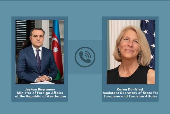 Ադրբեջանի արտգործնախարարը հեռախոսազրույց է անցկացրել ԱՄՆ պետքարտուղարի օգնականի հետ