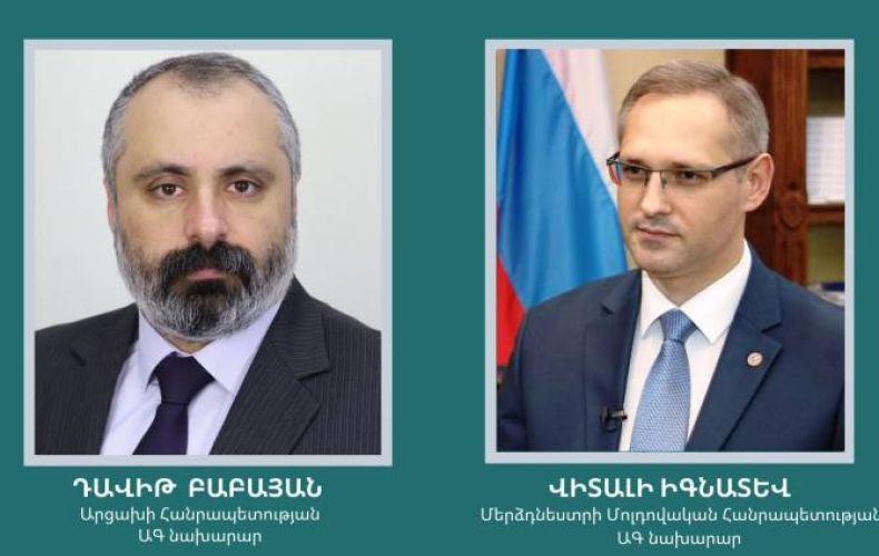 Արցախի ԱԳ նախարարը հեռախոսազրույց է ունեցել Մերձդնեստրի իր գործընկերոջ հետ