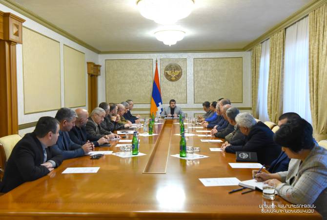 Под председательством президента Арутюняна состоялось расширенное заседание Совета безопасности Республики Арцах