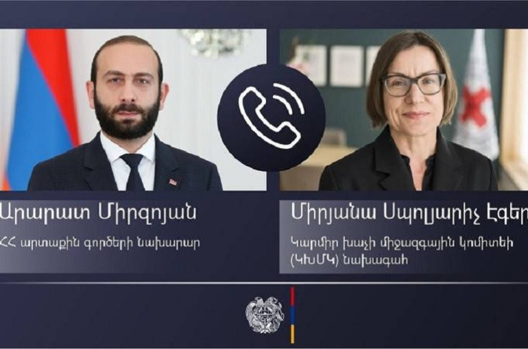 ԱԳ նախարարը ԿԽՄԿ նախագահի հետ զրույցում նաև անդրադարձել է Վագիֆ Խաչատրյանի՝ Ադրբեջանի սահմանային ծառայության կողմից առևանգման դեպքին