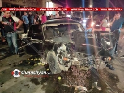 Ողբերգական ավտովթար Եղվարդ քաղաքում. բախվել են Opel-ն ու 06-ը. կա 1 զոհ, 2 վիրավոր