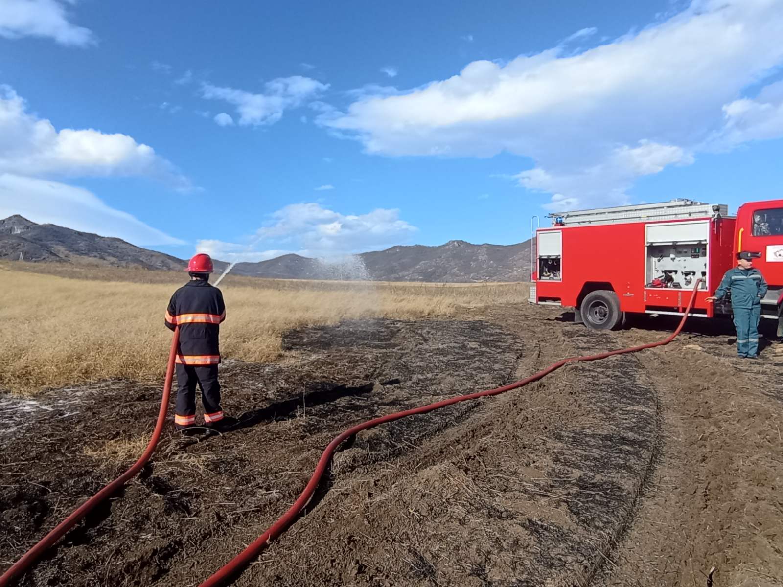 Մեծ Այրում գյուղի մոտակա դաշտերում այրվել է մոտ 25 հա խոտածածկույթ