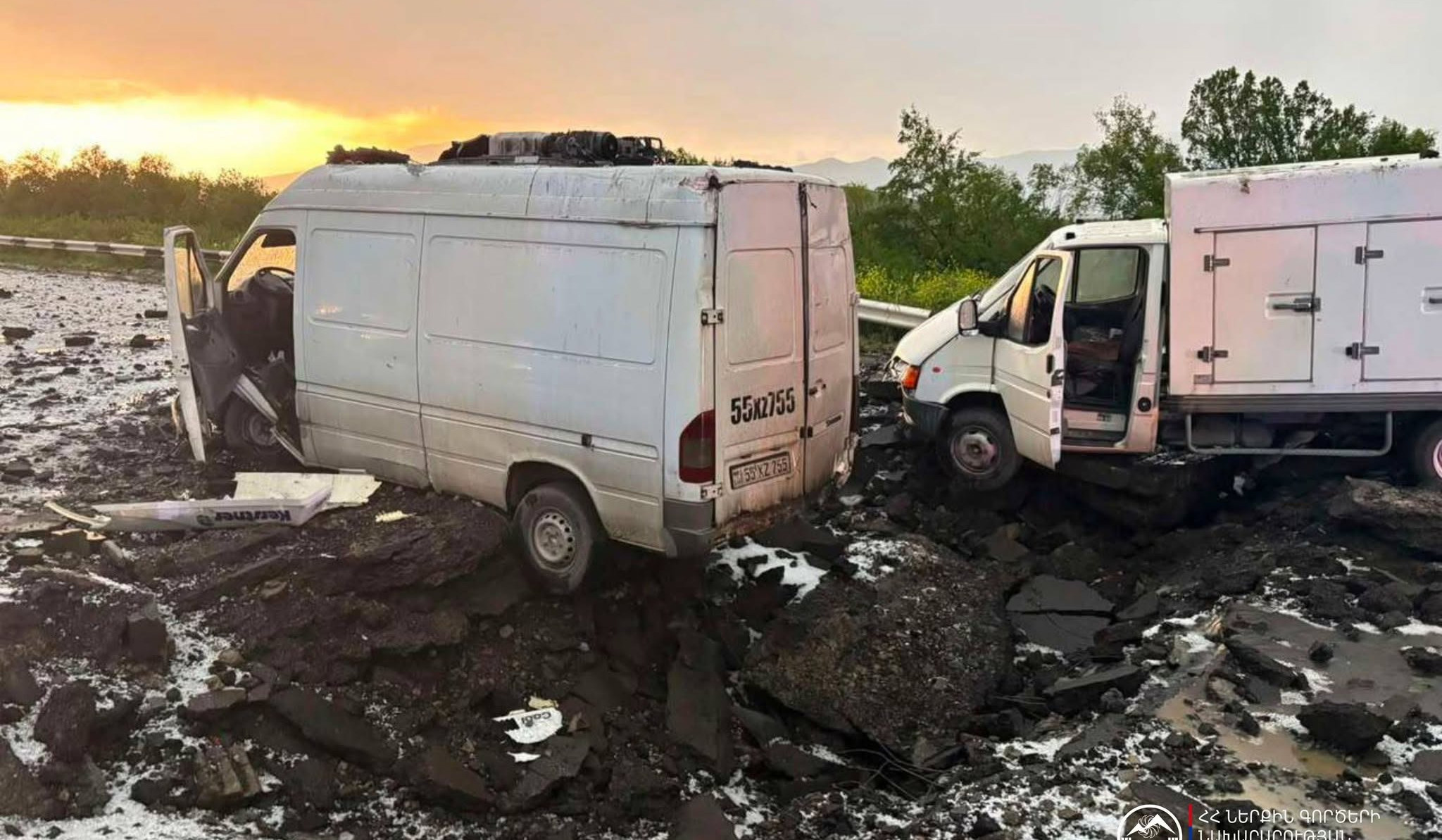 Երևան-Սևան ավտոճանապարհին կայծակի հարվածից կամուրջ է փլուզվել. տուժածներ չկան