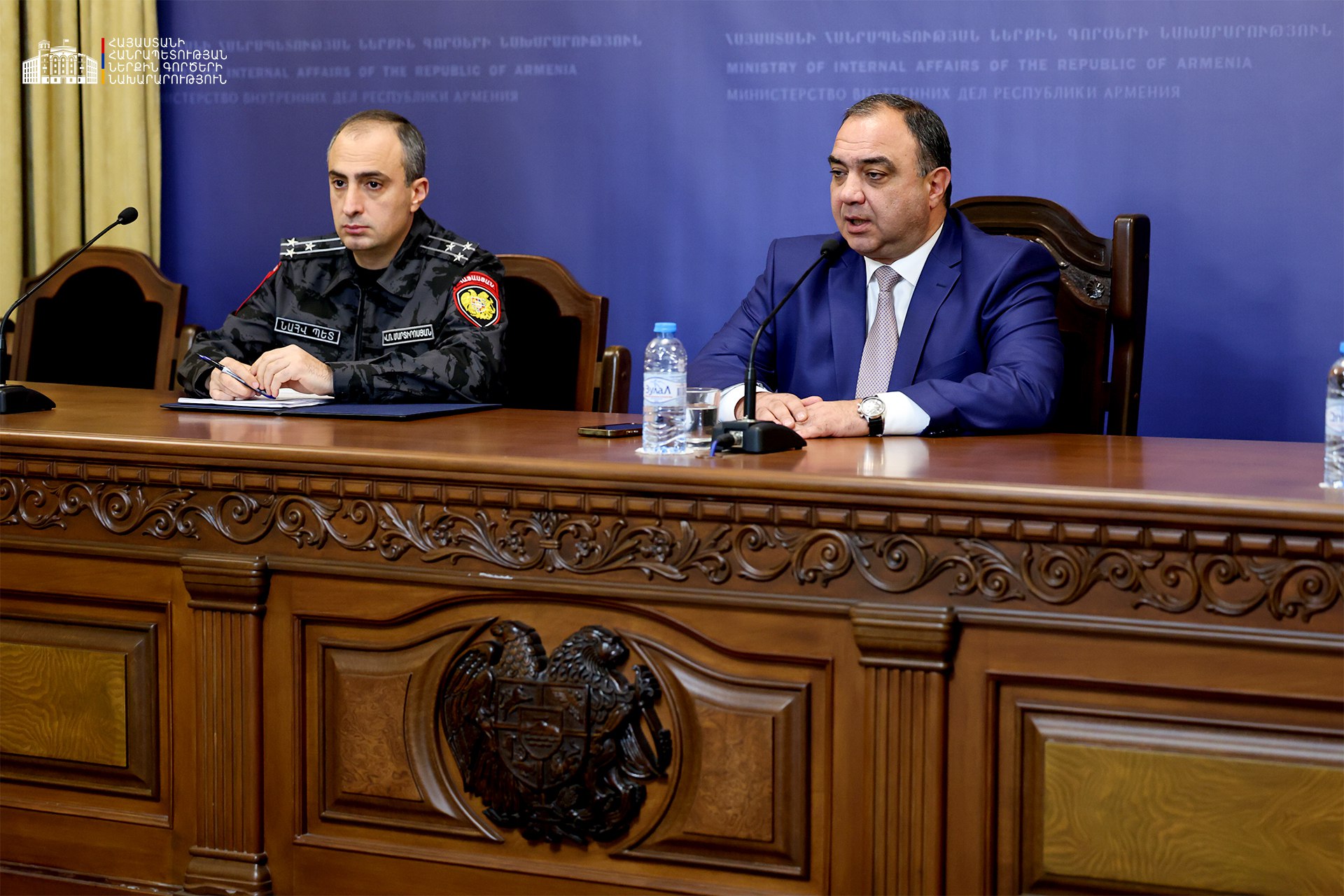 Վահե Ղազարյանը շնորհավորել է Ներքին անվտանգության և հակակոռուպցիոն վարչության անձնակազմին՝ կազմավորման օրվա կապակցությամբ