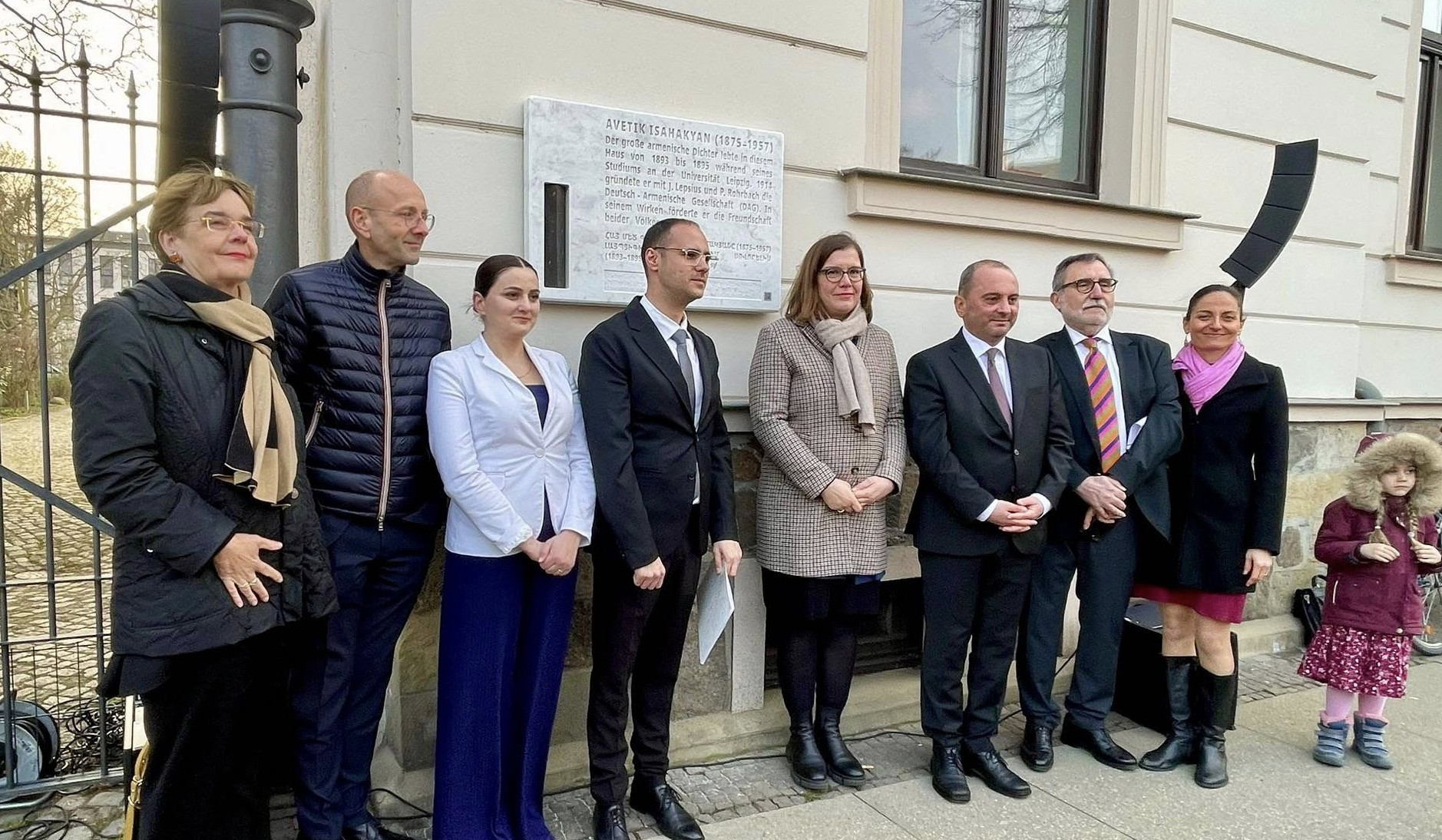Լայպցիգում բացվել է Ավետիք Իսահակյանի՝ «Ինքնություն» խորագիրը կրող հուշատախտակը