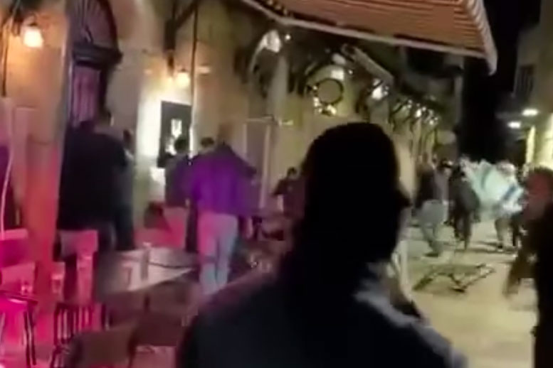 Ծեծկռտուք Երուսաղեմում․ իսրայելցի ծայրահեղականները հարձակվել են հայապատկան ռեստորանի վրա (տեսանյութ)