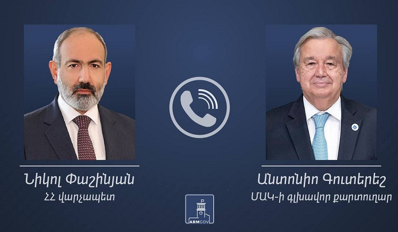 Փաշինյանն ու ՄԱԿ-ի գլխավոր քարտուղարը քննարկվել են Լեռնային Ղարաբաղ և Լաչինի միջանցք ՄԱԿ-ի փաստահավաք առաքելություն ուղարկելուն առնչվող հարցեր