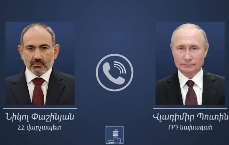 Նիկոլ Փաշինյանը և Վլադիմիր Պուտինն անդրադարձել են տարածաշրջանում տիրող իրավիճակին