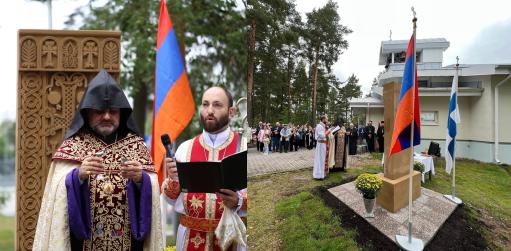 Ֆինլանդիայում բացվել է Ադրբեջանի կողմից ոչնչացված խաչքարի կրկնօրինակը