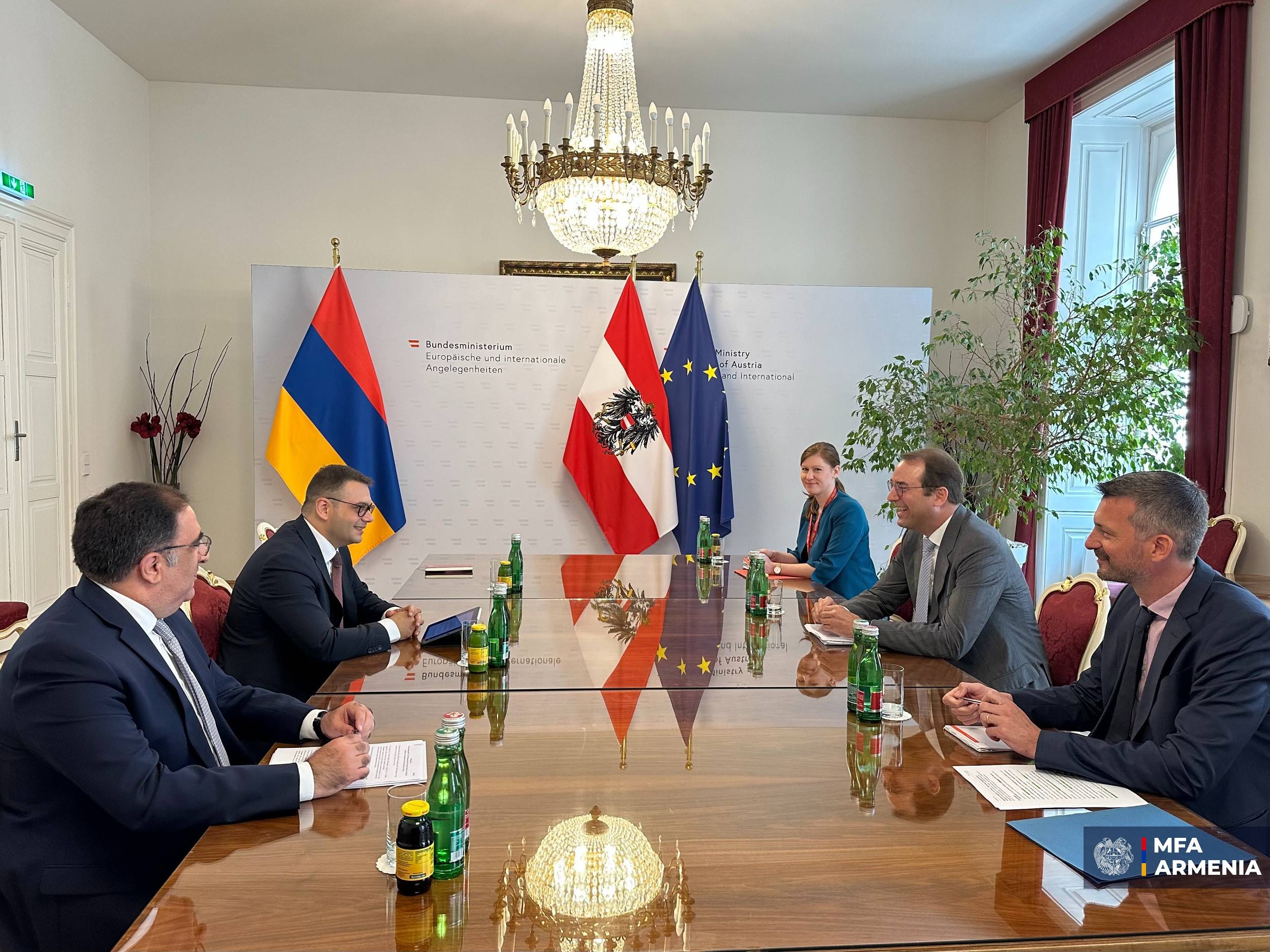 ՀՀ ԱԳՆ տեղակալն ու Ավստրիայի եվրոպական և արտաքին գործերի դաշնային նախարարության գլխավոր քարտուղարն ընդգծել են «ԹՐԻՓՓ»-ի իրականացման կարևորությունը
