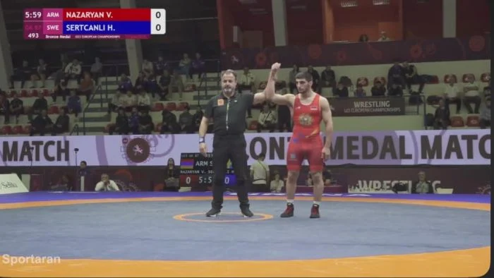 Մ-23 ԵԱ. Վիգեն Նազարյանը՝ բրոնզե մեդալակիր