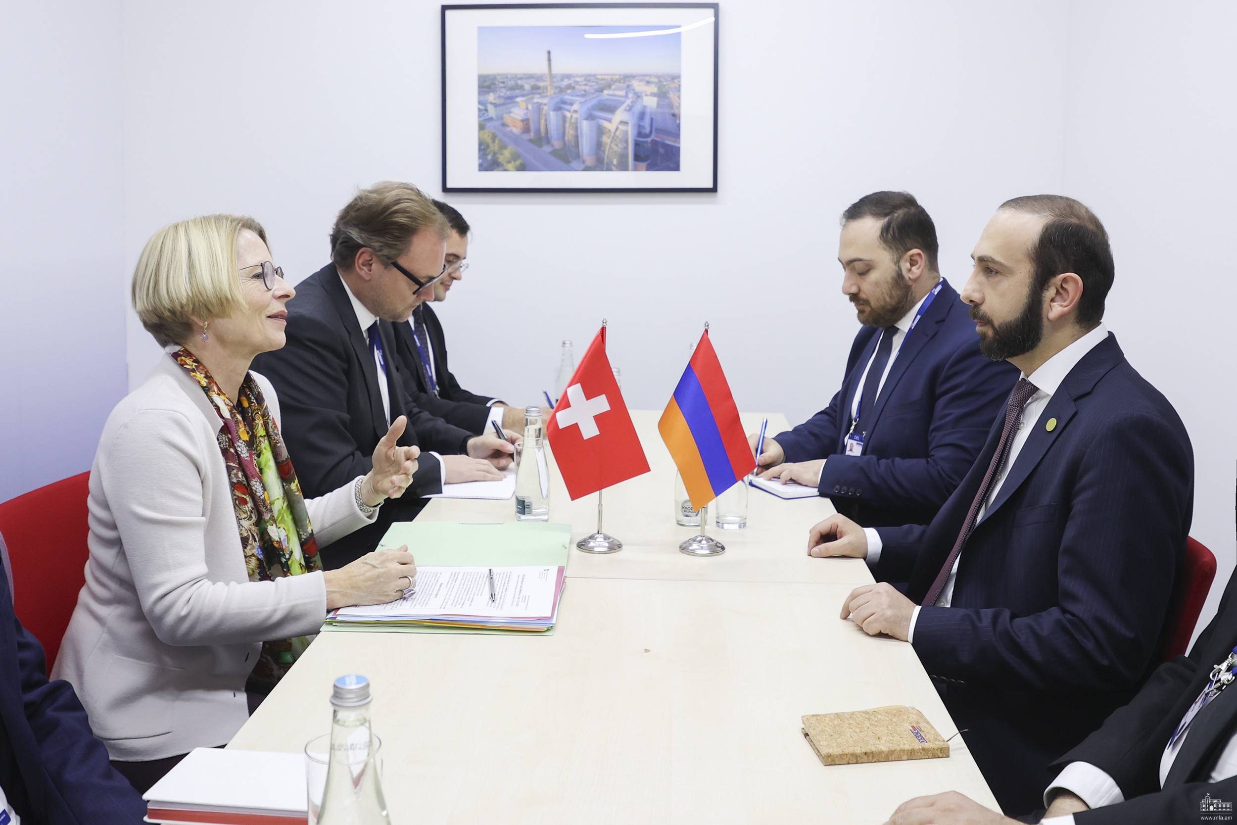 Հայաստանի ԱԳ նախարարի հանդիպումը Շվեյցարիայի արտաքին գործերի դաշնային դեպարտամենտի պետքարտուղարի հետ