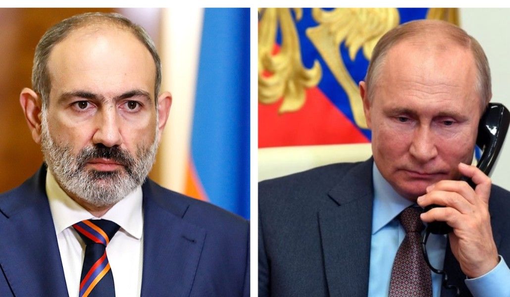 Վարչապետ Փաշինյանը հեռախոսազրույց է ունեցել Վլադիմիր Պուտինի հետ