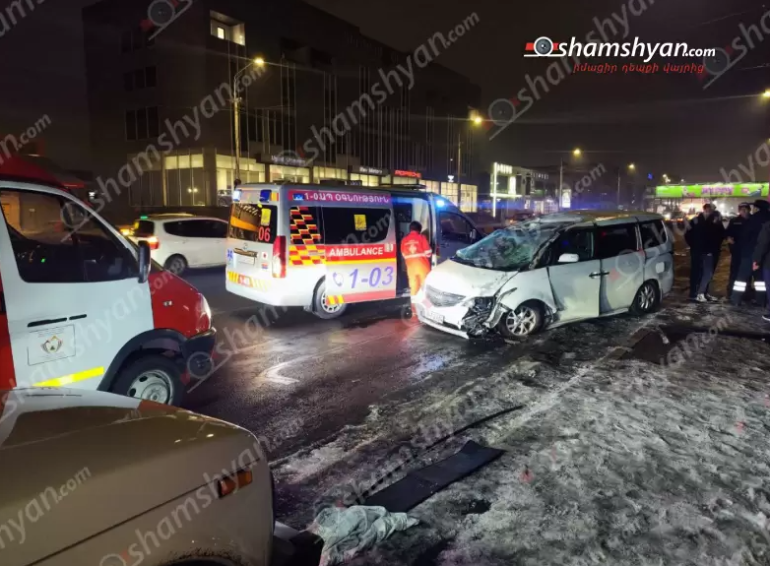 «Honda Elysion»-ը գլխիվայր շրջվել է․ տարածքում եղել են արնանման հետքեր