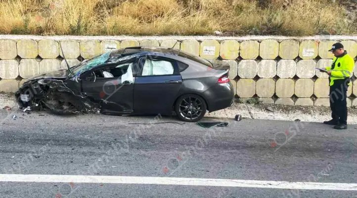 «Չայնիի» ոլորաններում բախվել են «Dodge Dart»-ը և «Mercedes»-ը․ «Dodge Dart»-ի անվահեծանը շպրտվել է