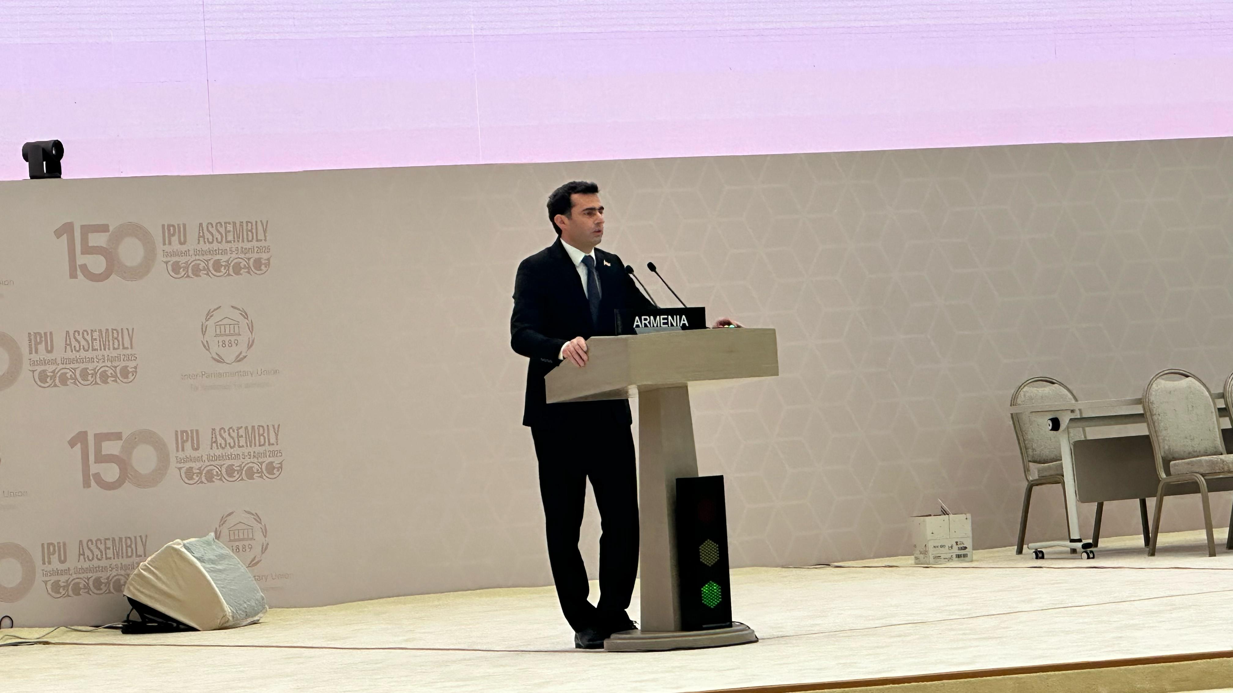 Հակոբ Արշակյանը ելույթ է ունեցել Միջխորհրդարանական միության 150-րդ վեհաժողովի շրջանակում
