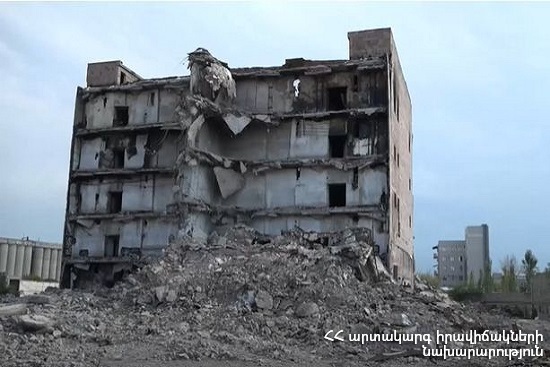 «Ձյունիկ սառնարան» ՍՊԸ-ի շենքի պայթեցման անհրաժեշտությունը վերացել է