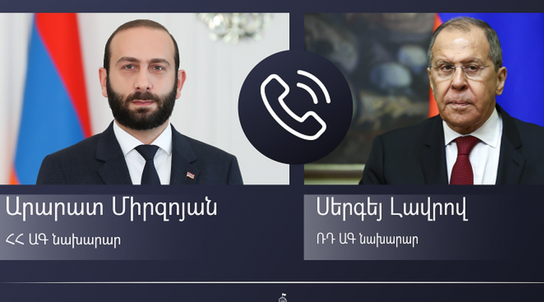 Արարատ Միրզոյանն ու Սերգեյ Լավրովը հեռախոսազրույց են ունեցել, քննարկել Երևանի և Բաքվի միջև խաղաղության պայմանագրի համաձայնեցման հեռանկարները