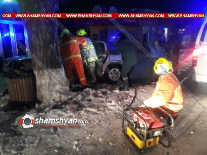 Սևան քաղաքում 38-ամյա վարորդը Opel-ով բախվել է ծառին. դին ավտոմեքենայից դուրս են բերել փրկարարները