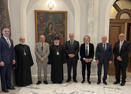 Ամենայն Հայոց Կաթողիկոսն ընդունել է եգիպտացի ղպտի գործարար Նագիբ Սավիրիսին