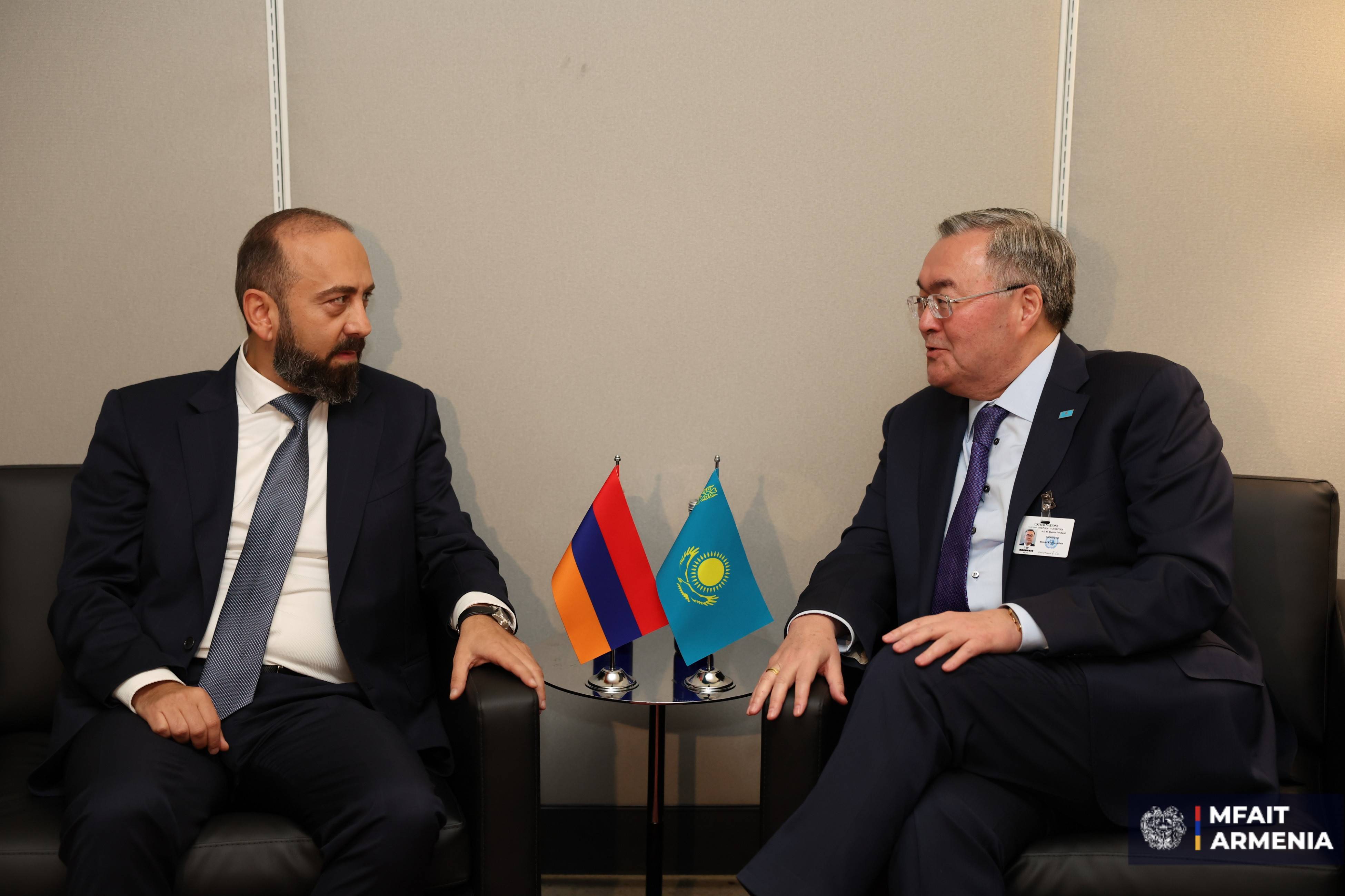 Քննարկվել են Հայաստանի և Ղազախստանի միջև ռազմավարական գործընկերության զարգացման հարցեր