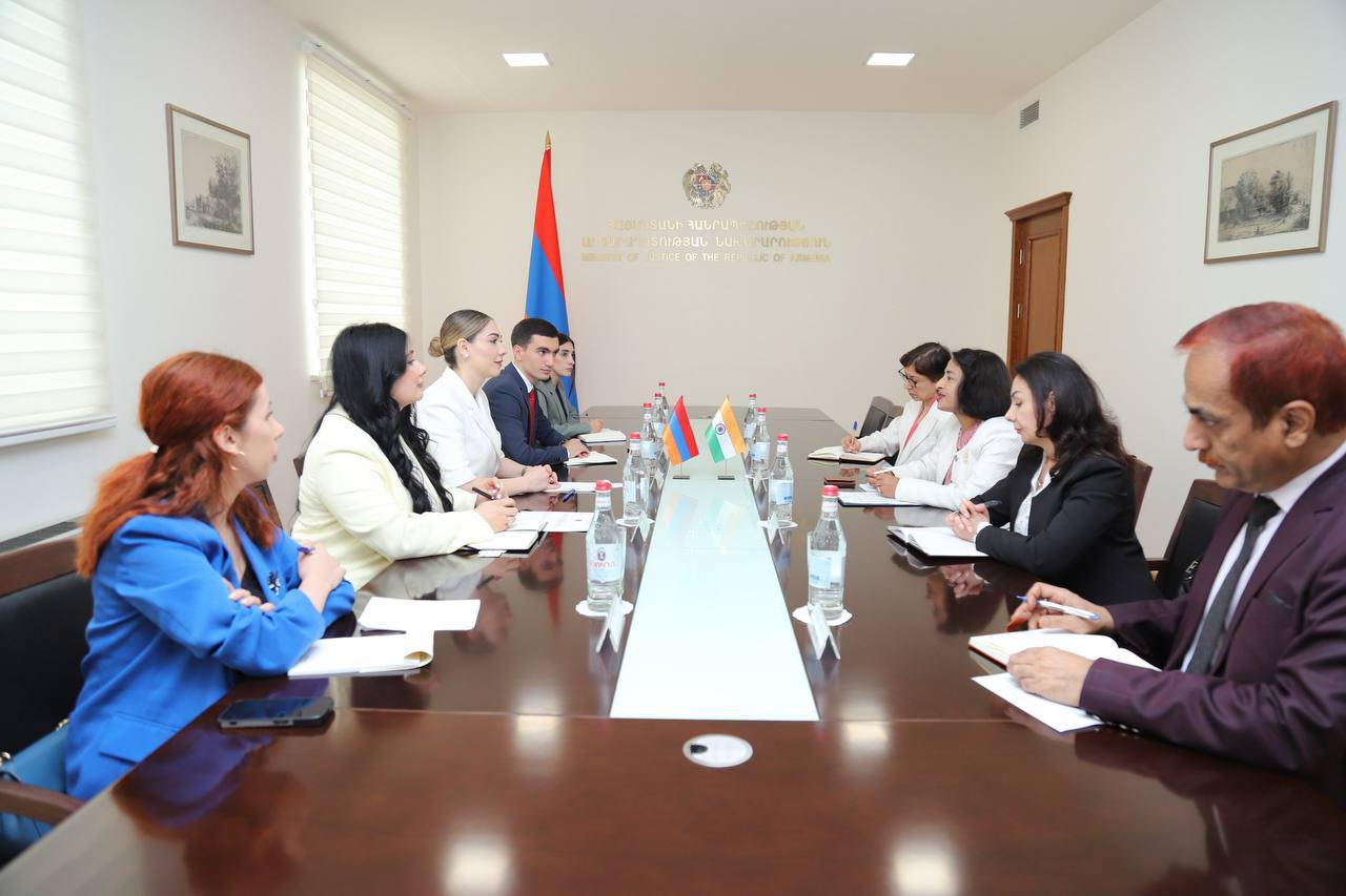 Սրբուհի Գալյանը դեսպանի հետ քննարկել է Հնդկաստանի արդարադատության ոլորտի թվայնացման փորձը ներդնելու հնարավորությունը