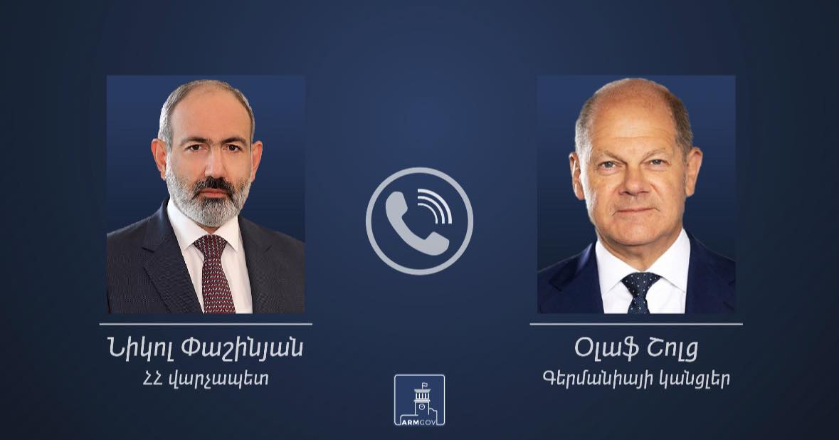 Փաշինյանը հեռախոսազրույց է ունեցել Շոլցի հետ. Վարչապետն անընդունելի է համարել Պրահայի, Բրյուսելի և Գրանադայի սկզբունքները աղավաղելու ցանկացած փորձ
