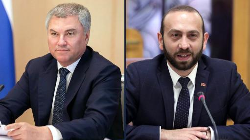 Վոլոդինը շնորհավորել է Արարատ Միրզոյանին․ Համատեղ աշխատանքի ընթացքում կառուցողական հարաբերություններ ենք զարգացրել