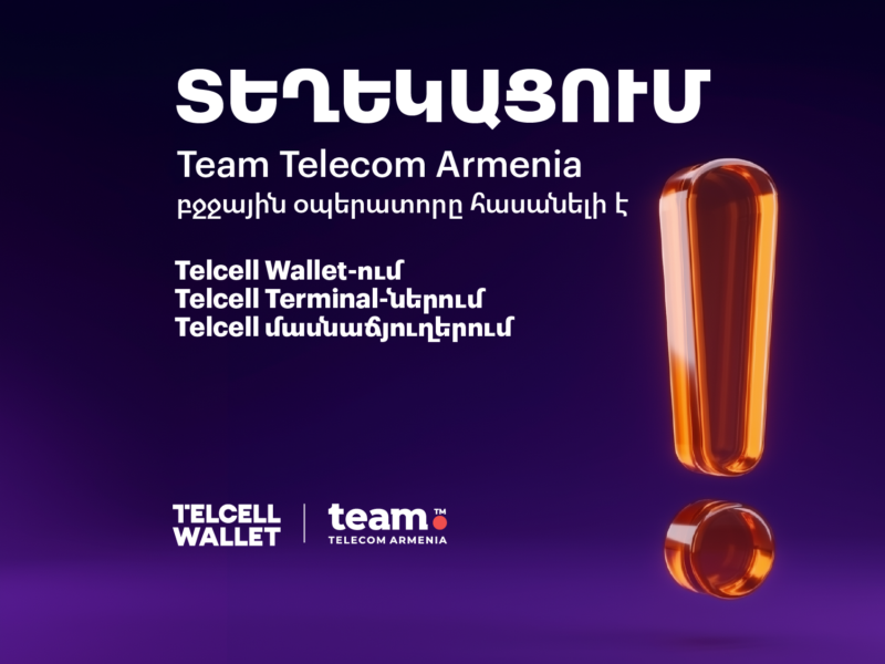 «Թել-Սել»-ի վճարամիջոցներով վերականգնվել են «Թիմ Տելեկոմ Արմենիա» ծառայությունների դիմաց վճարումները