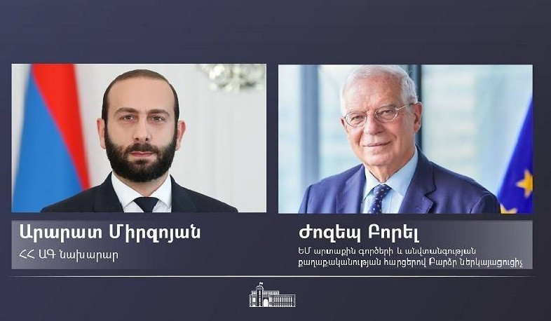 Միրզոյանը Բորելին է ներկայացրել Ադրբեջանի կողմից Հայաստանի ինքնիշխան տարածքի նկատմամբ սանձազերծված լայնածավալ ագրեսիայի հետևանքով ստեղծված իրավիճակը